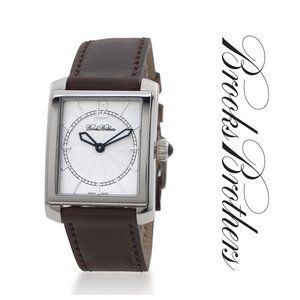 Brooks Brothers Swiss Quartz Cordovan Strap Watch